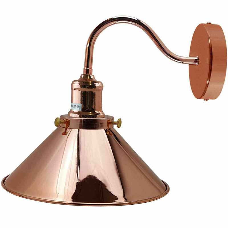 Ayon Armed Sconce, Rose Gold
