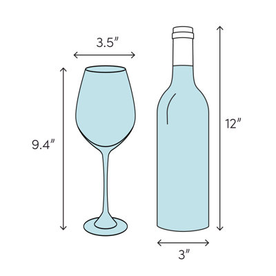 Dots 6.8oz. Crystal Wine Glass Set