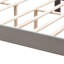Bouton de lit rembourré capitonné avec un design incurvé - Support de lattes en bois massif - Assemblage facile - Velours gris - Lit plateforme - Grand
