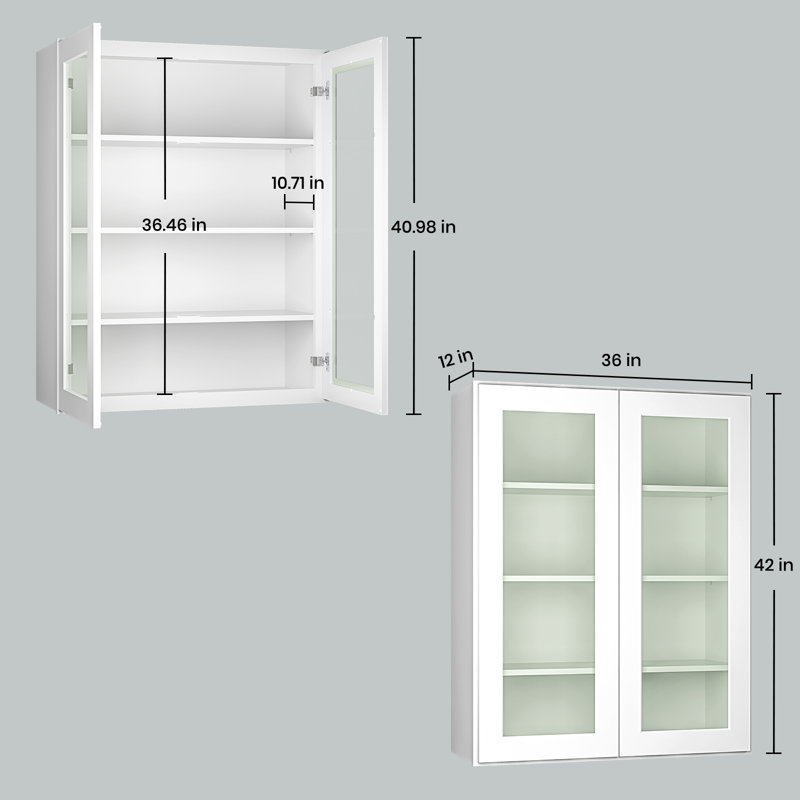 Armoire de cuisine Shaker, H 42 po x l 36 po