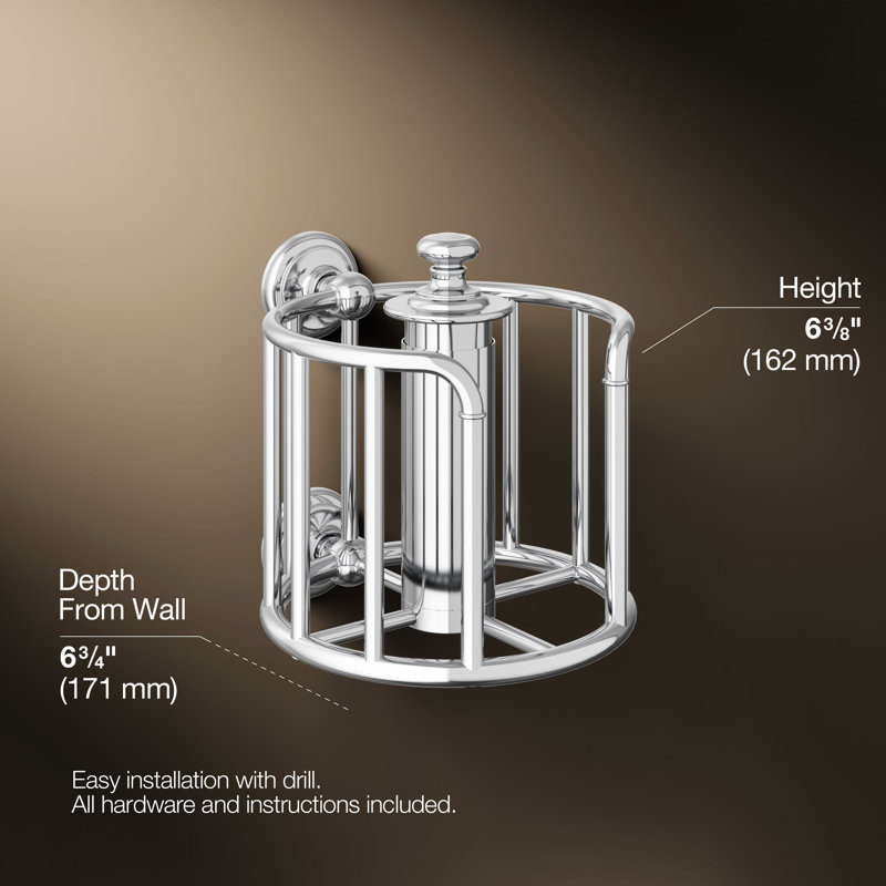 Artifacts Toilet Tissue Carriage, Polished Chrome