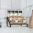 4-Pack 4-Tier Ladder Shelf Brown