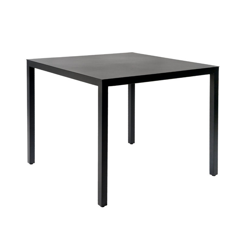 Barcino Square Dining Table, 29.13"H x 35.43"L x 35.43"W, Black
