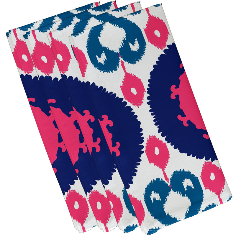 Ensemble de serviettes 4 pièces Groth Boho, bleu
