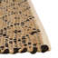 Tapis noir en jute / sisal tissé à plat à la main Asad-1833047429