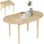 Table de salle à manger pliante avec abattant, extensible pour les petits espaces, la cuisine ou la maison