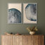 «Tree Ring», œuvre de souche en bois bleu marine, images murales simples et rustiques modernes, ensemble de 2 reproductions d'art sur toile, 16 x 24 x 2, 24 x 36 x 2-91068942-91068944-119385138