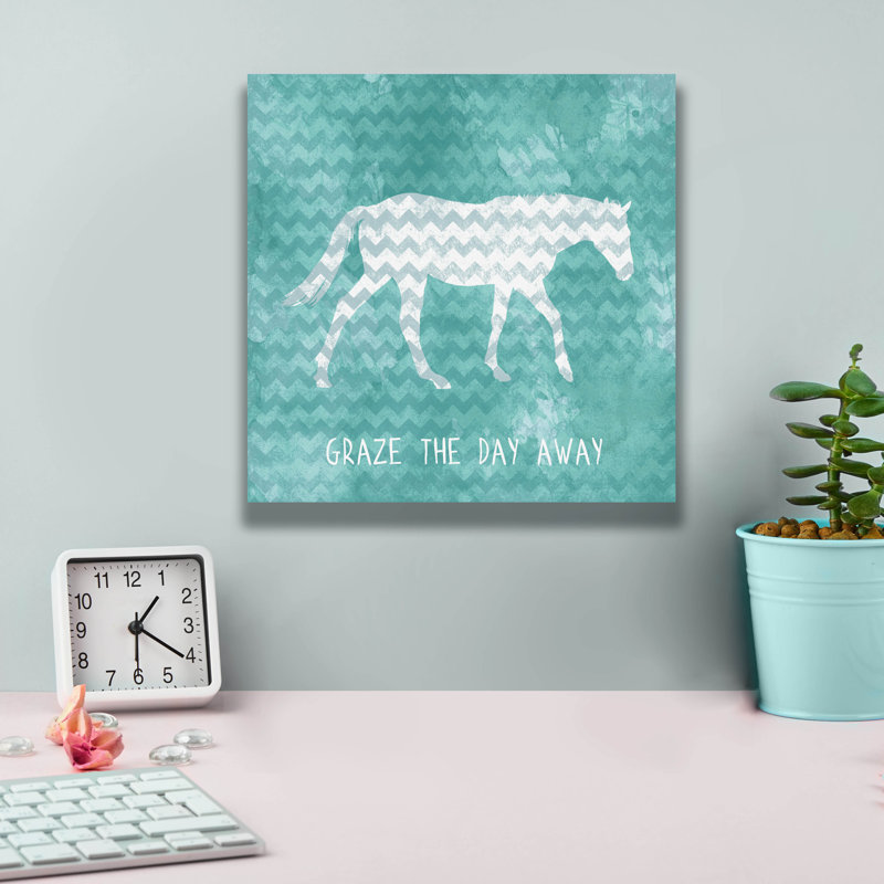 'Horse 1' by Erin Clark Canvas Wall Art, 12" H x 12" W x 0.75" D