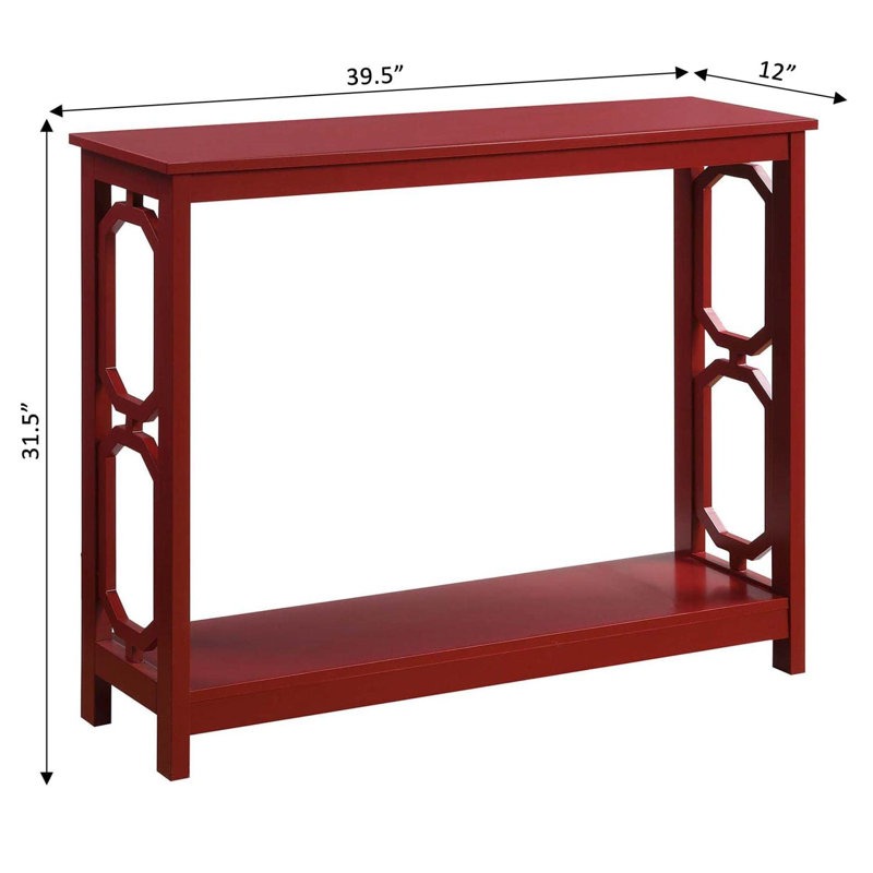 Console Table, Cranberry Red
