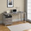 Bureau d'ordinateur en métal Kornegay pour bureau personnel et ordinateur portable ‑ configuration à gauche ou à droite, tiroirs de rangement, L 60 po, pour le travail