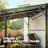 8' x 5' Grill Gazebo Lean-to Pergola with Polycarbonate Roof