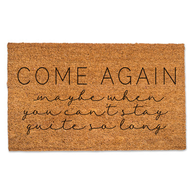 Tapis de porte à nouveau