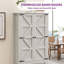 Armoire de cuisine Gracie Oaks 64,5 "H Farmhouse avec tiroirs et tablettes réglables-1228576034