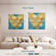 Hardie Big Hearted Gold sur turquoise