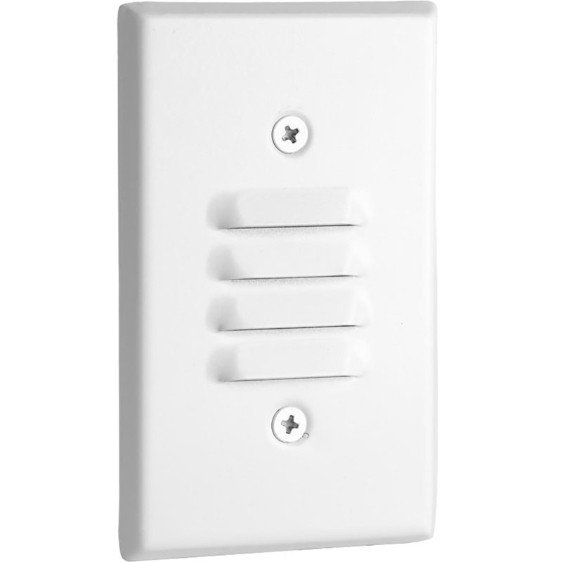 White Integrated LED Indoor Louvered Step Light