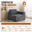 1 Seater Corduroy Sectional-191183724