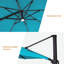 Parasol lumineux en porte-à-faux 132 po Darcie-May-528086184