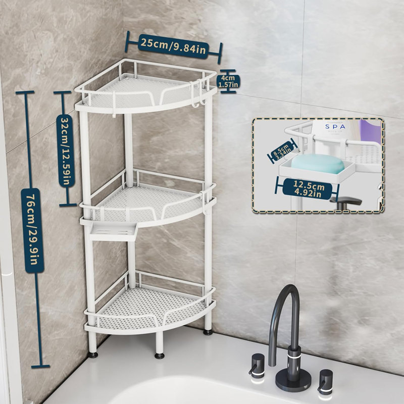 Étagère murale de salle de bain Rajana