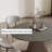 Modern simple solid wood rock slab table set-111782214