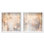 Smeared Codex Duology Shadowbox Print Neutral Wall Decor Set by Art Remedy, Black Frame, 12 x 12