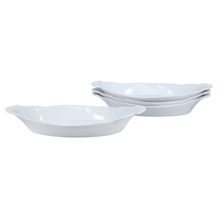 BIA Cordon Bleu 24-Ounce Oval Porcelain Au Gratin Baking Dish