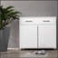 Two Door Side Table with Spacious Storage and Smooth Sliding Drawers, Perfect for Organized and Stylish Kitchens
