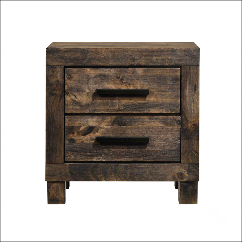 2 Drawers MDF Nightstand