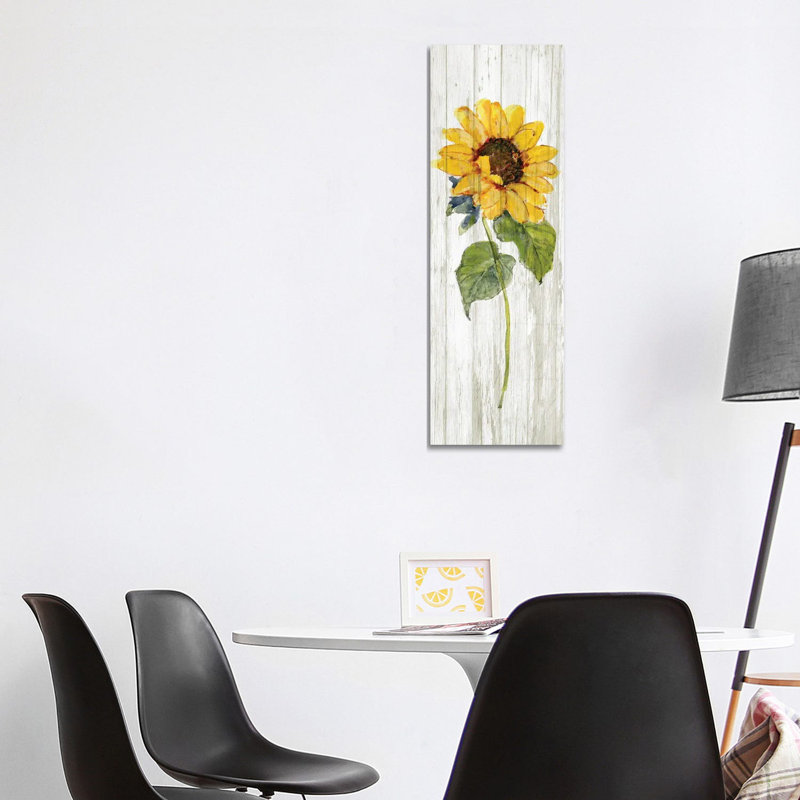 Sunflower In Autumn I by Sally Swatland - Panoramic Gallery-Wrapped Canvas Giclée on Canvas, Canvas