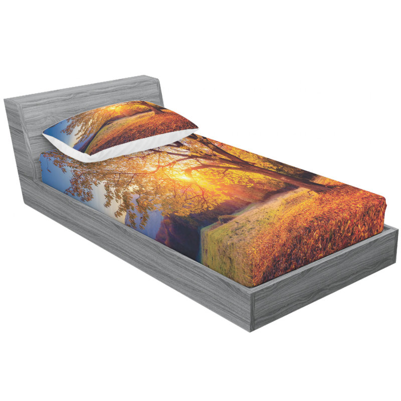 Microfiber Sheet Set, Twin Sheet Set with Fitted Sheet