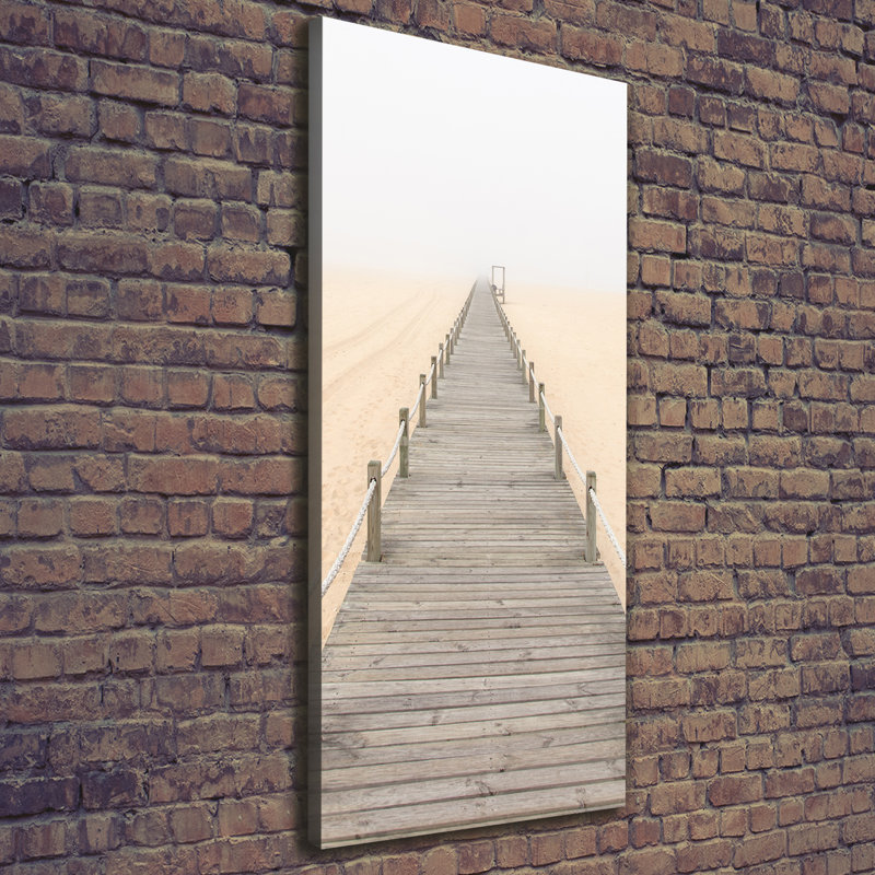 Path On The Beach - Wrapped Canvas Print