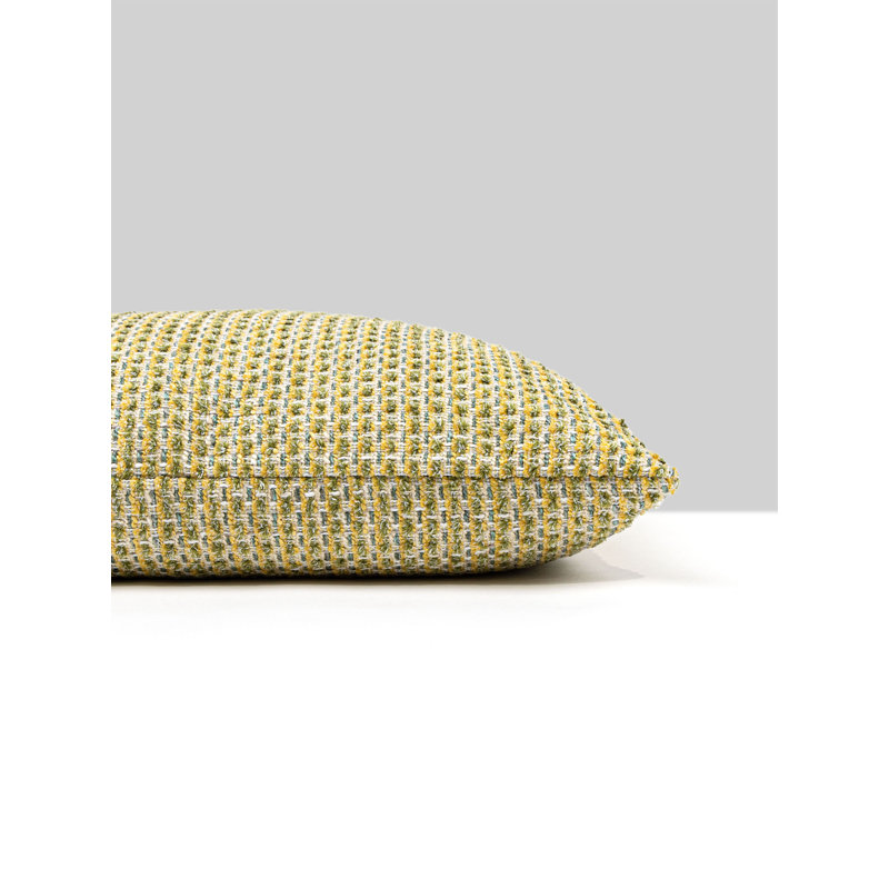 Coussin en coton réversible, Citron, Carré 22 po