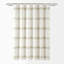 Rideau de douche simple à rayures 100% coton Gilroy Farmhouse-57571833