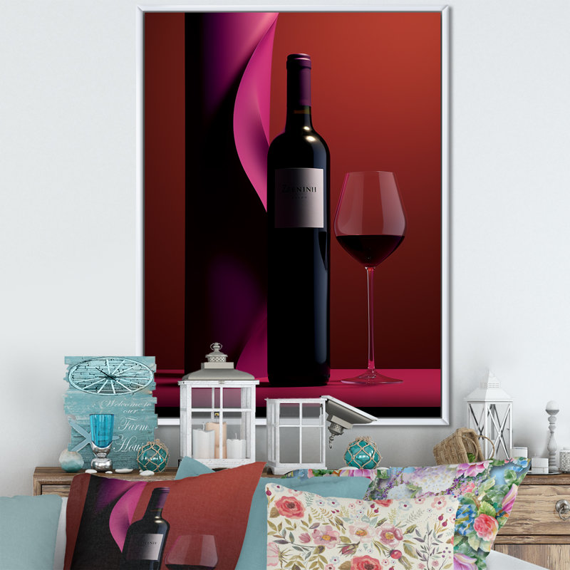 " Zinfandel Zenith ", 20" H x 12" W, Silver Picture Framed