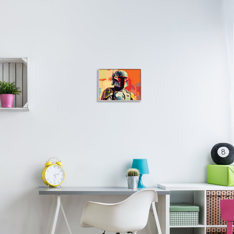 ba-979 - «Pop culture Sci-Fi Man» par Birch & Ink, reproduction d'art sur toile, H 11 po x l 14 po x P 1,5 po