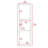 Light Oak And White 3-Shelf Rectangle Medicine Cabinet