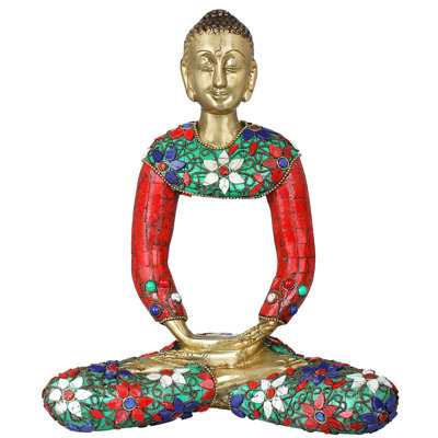 Bouddha tibétain stylisé en méditation