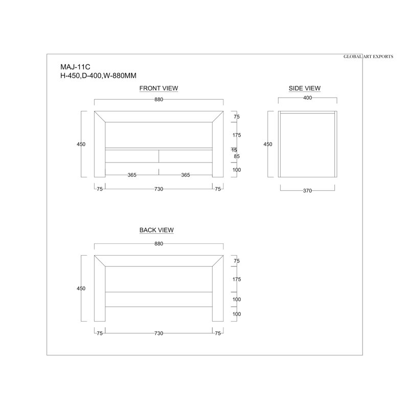 Unfinished TV Stand for TVs up to 32"