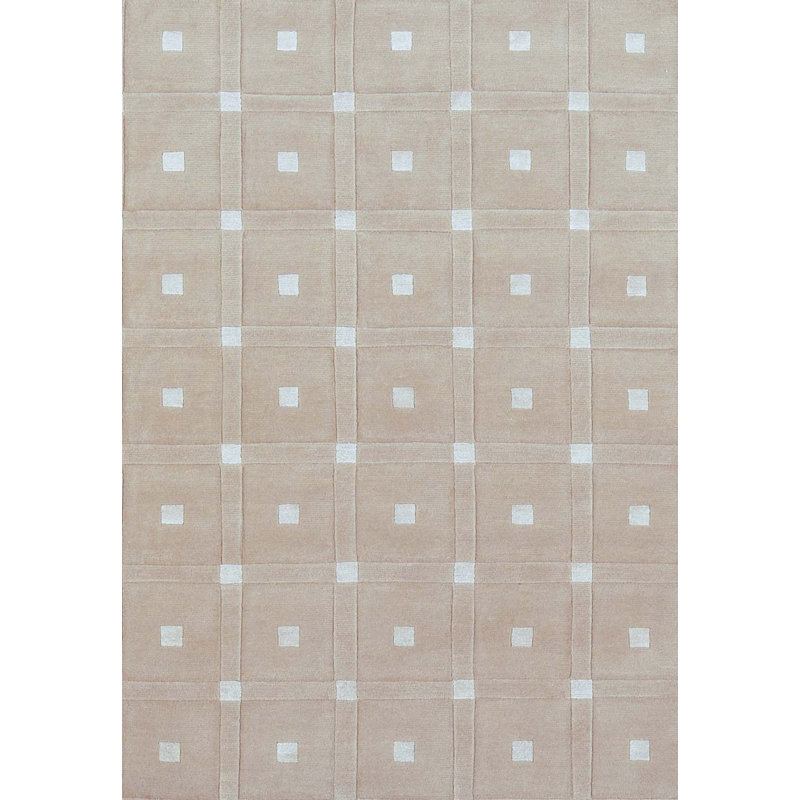 Tapis chameau noué à la main de haute qualité