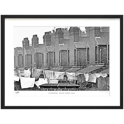 Oldbury, Back Yard 1964 - Single Picture Frame Print