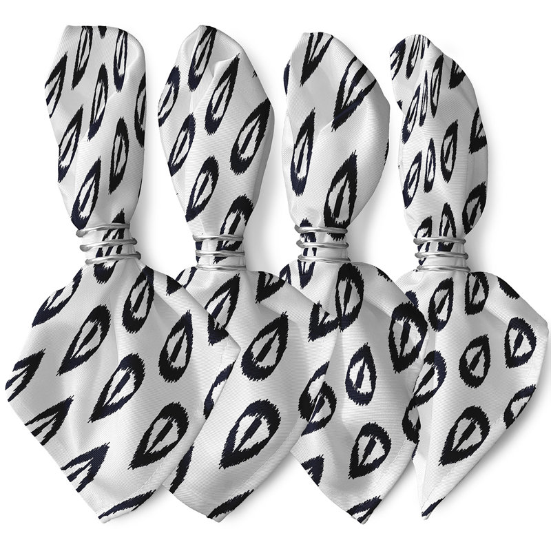 Gulielma Ikat Tears Napkins, Navy
