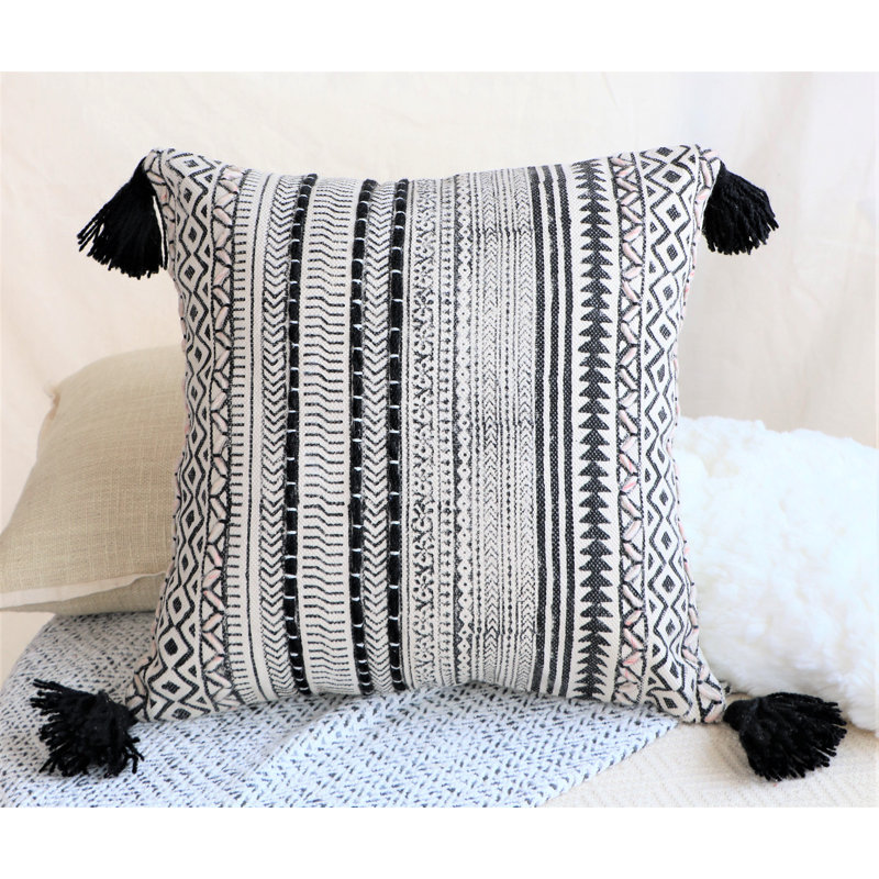 Housse de coussin en coton