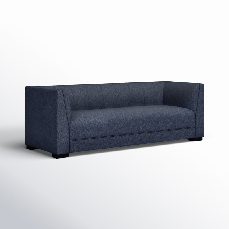 Canapé 91 po avec accoudoirs Sabatina, bleu