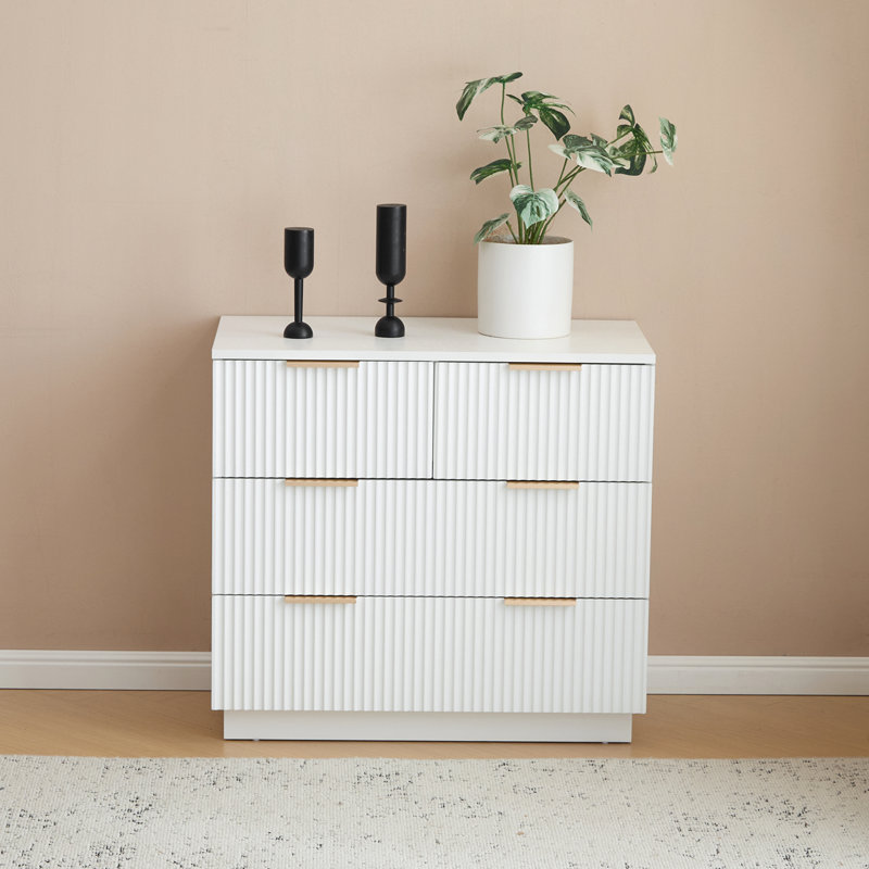 28Inch Wide Drawer Cabinet, White