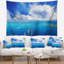Paysage marin magnifique tapisserie du lac Salk bleu-28487823
