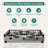 3 Burner Propane Stove - Stainless Steel Propane Portable Cooktop With Grate Propane Range Countertop Stove Gas Burner Indian Style Gas Stove For Cooking Outdoors On Propane Gas Cooktop Camping Stove