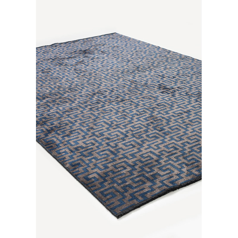 Geometric Allover Trellis Rug, Square 9'10"