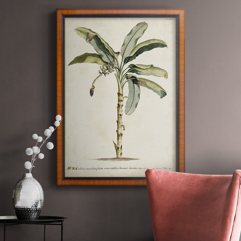 Toile encadrée Banana Palm II - prête à être accrochée, H 20 po x l 16 po x P 2,5 po