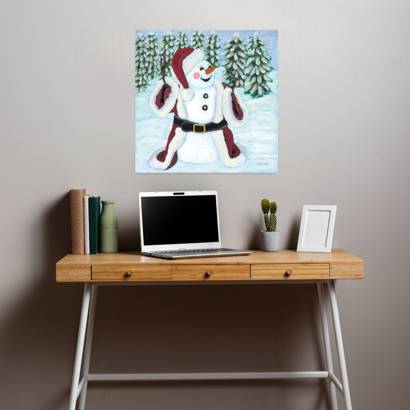 «Dream Big», fantaisiste, paysage contemporain abstrait, art hivernal, H 18 po x l 18 po