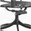7-Piece All-Weather Cast Aluminum Dining Set, Include 6 Swivel Chairs and Rectangular Table With Black Frame (same sku:W1710S00453)