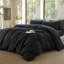 Ensemble de housse de couette rayé 100% coton délavé DONEUS-113054928-113054927